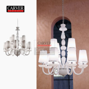 Fully handmade 24% leaded crystal glass living room bedroom chandelier
