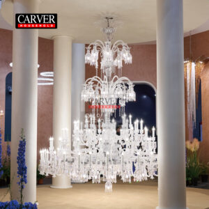 Fully handmade 24% leaded crystal glass living room bedroom chandelier