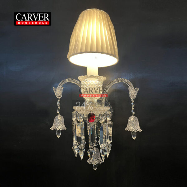High Quality 24% Leaded Glass Crystal Black Wall Lamp Living Room Bedroom Hotel Decoration Crystal Lamp
