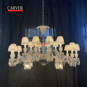 High Quality 24% Leaded Glass Crystal Chandelier Living Room Bedroom Hotel Decoration Crystal Chandelier