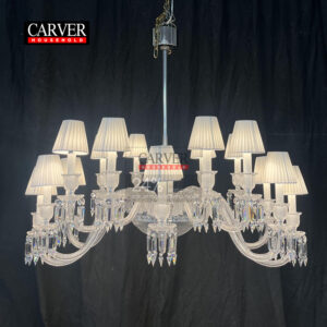 High Quality 24% Leaded Glass Crystal Chandelier Living Room Bedroom Hotel Decoration Crystal Chandelier