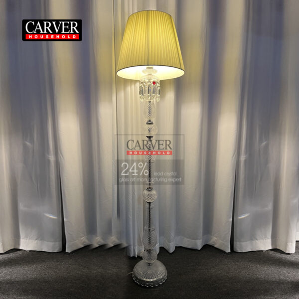 24% Leaded Glass Crystal Reading Floor Lamp