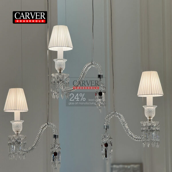 Baccarat high quality 24% leaded glass crystal chandelier bedroom dressing room corridor bar decoration crystal chandelier