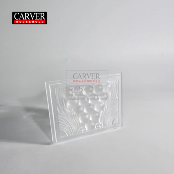 Fully handmade dewaxed crystal grape decorative plate