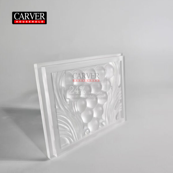 Fully handmade dewaxed crystal grape decorative plate