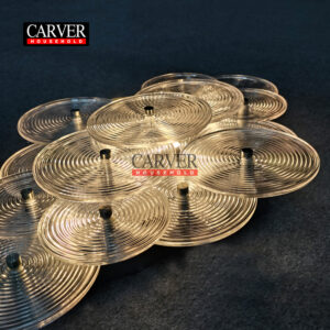 Handmade round combination glass wall lamp, hotel decorative crystal wall lamp