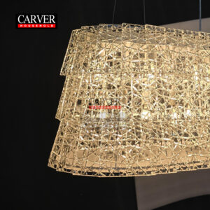 Factory hot selling crystal piece pendant decorative chandelier restaurant coffee hotel decoration crystal chandelier