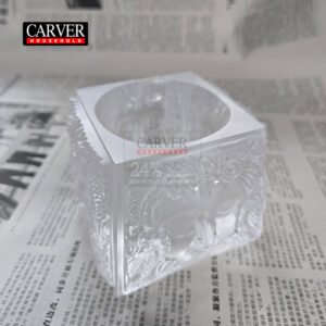 Handmade Glass Crystal Masquerade Candle Holder Decorative Crystal Candle Holder