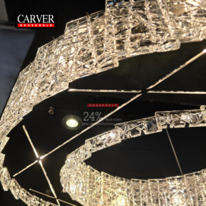 Factory hot selling crystal piece pendant decorative chandelier living room bedroom coffee hotel decoration crystal chandelier