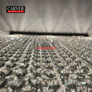 High quality crystal stainless steel ceiling light decorative crystal photo frame ceiling light