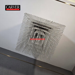 High quality crystal stainless steel ceiling light decorative crystal photo frame ceiling light