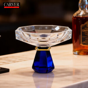 Modern Style Hotel Wedding Center Decor Crystal Bowl Luxury Lead Crystal Fruit Tray Ornament