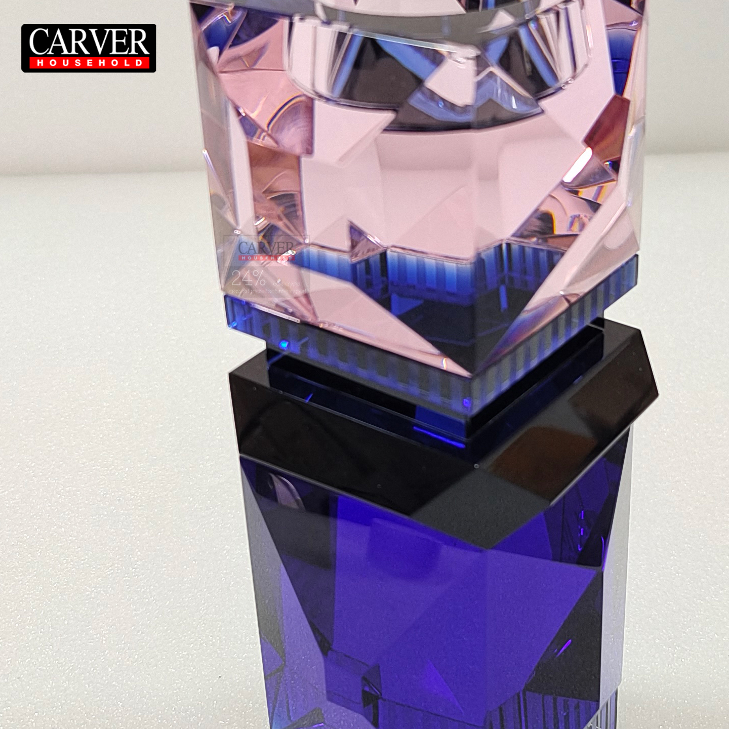 Luxury villa living room coffee table top blue natural crystal candlesticks study room aromatherapy candle melting furnace aromatherapy lamp - Image 2
