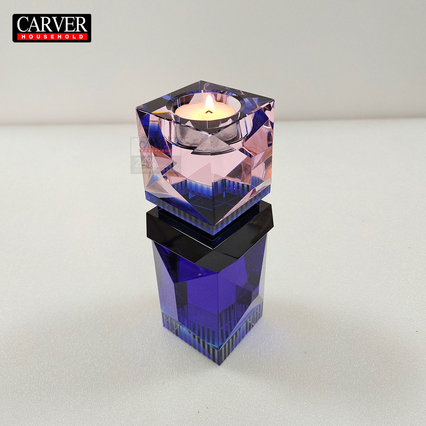 Luxury villa living room coffee table top blue natural crystal candlesticks study room aromatherapy candle melting furnace aromatherapy lamp - Image 6