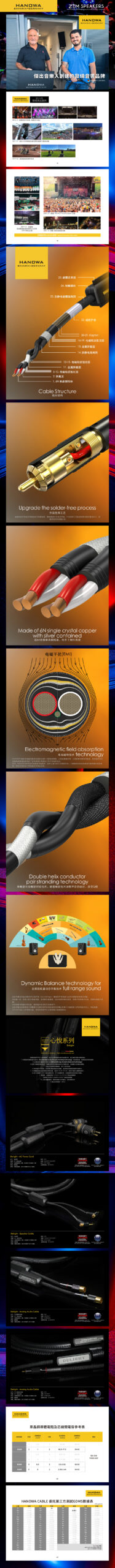 HANOWA Delight MASTER Super HI-END Audio Cable
