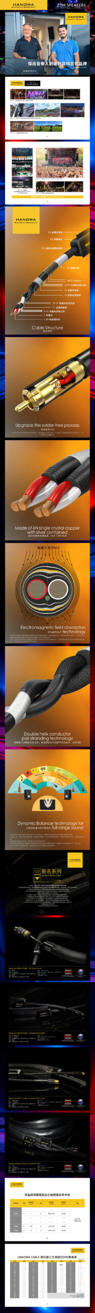 HANOWA Signature Edition Super HI-END Audio Cable