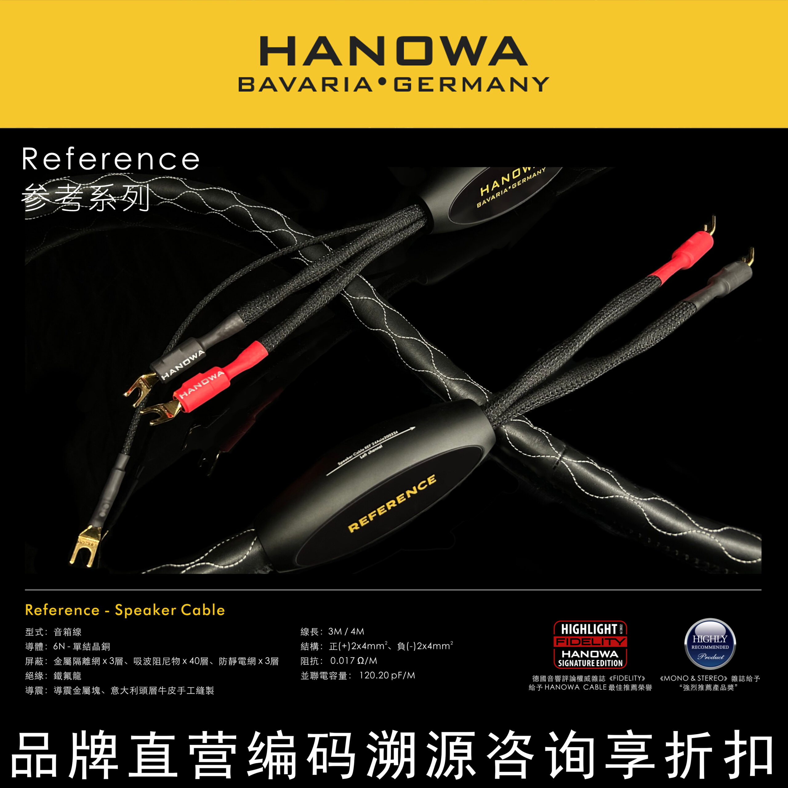 HANOWA Reference - Speaker Cable